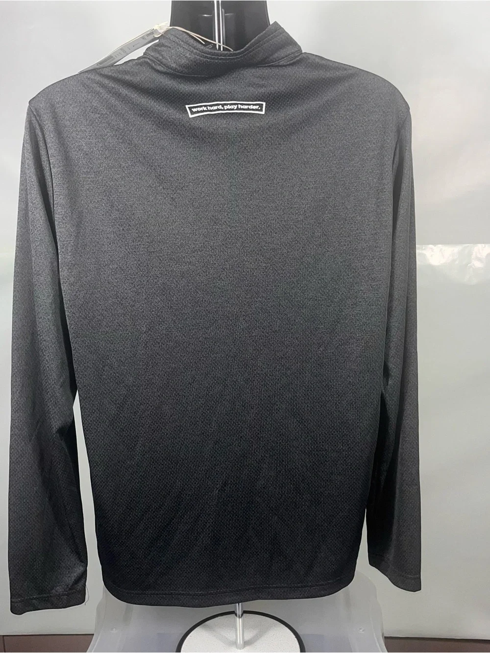 Adidas Men’s 1/4 Zip Pullover L Golf Sweatshirt Gray Stretch Performance NWT